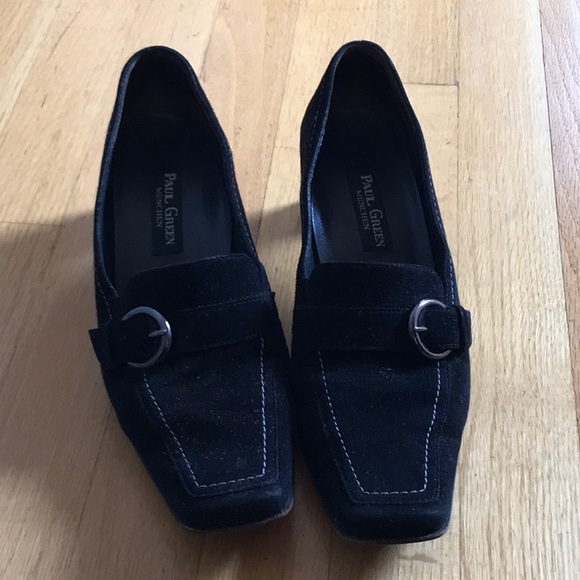 Paul Green Shoes - Paul Green heeled loafers with buckle, UK5